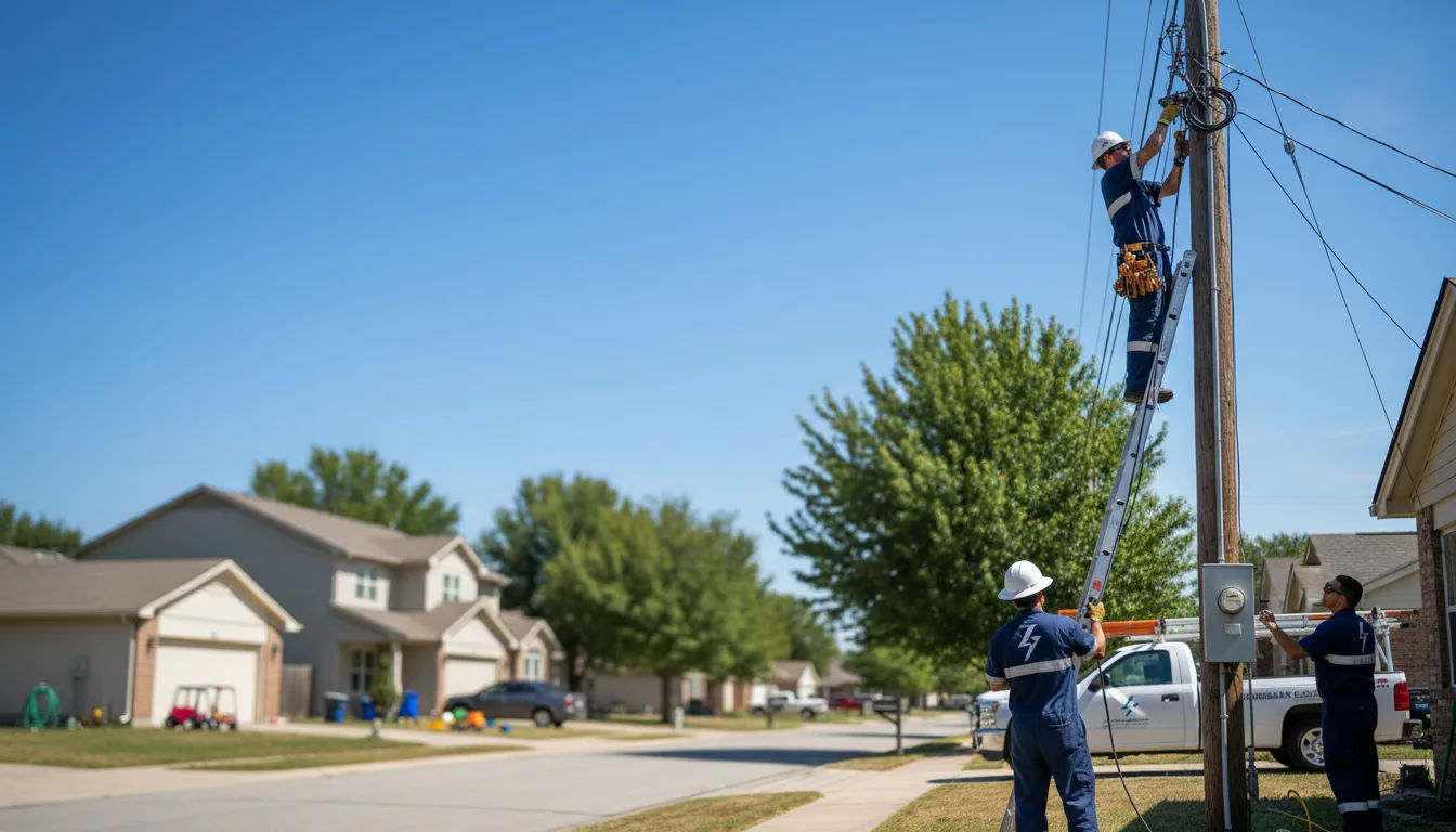 Residential electrician providing installation services in Englewood, KS